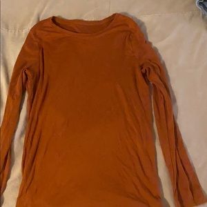 Burnt Orange Long Sleeve Top